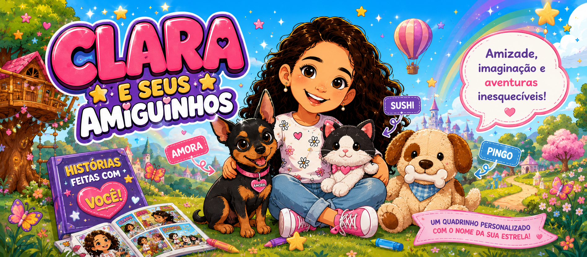 Thomas e sua turma em uma aventura personalizada